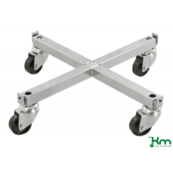 7350074801465 - Zubehör KM70HS Untergestell mit Rollen 376x378x95mm (BxLxH) 4 Lenkrollen verzinkt 7350074801465 Kongamek 7350074801465 - Zubehör KM70HS Untergestell mit Rollen 376x378x95mm (BxLxH) 4 Lenkrollen verzinkt 7350074801465 Kongamek