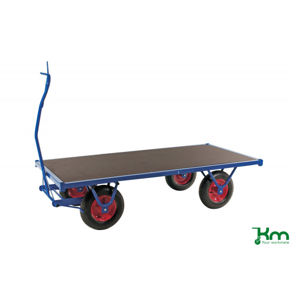 7350074808037 - Schwerlastwagen KM330250PF 1000x2500x460mm (BxLxH) bis 1000kg belastbar 4 Bockrollen Deichselbremse blau 7350074808037 Kong 7350074808037 - Schwerlastwagen KM330250PF 1000x2500x460mm (BxLxH) bis 1000kg belastbar 4 Bockrollen Deichselbremse blau 7350074808037 Kong