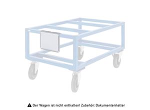 7350074809799 - Kongamek Dokumentenhalter A4 quer 306x50x221mm als Zubehör für Palettenwagen