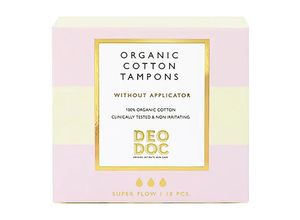 7350077561090 - Deodoc - Tampons - Bio-baumwolle - organic Cotton Tampons Super 18pcs