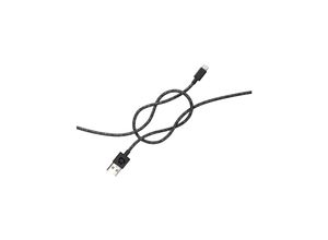 7350078713313 - LE CORD Lightning Kabel 2m aus Fischnetz schwarz