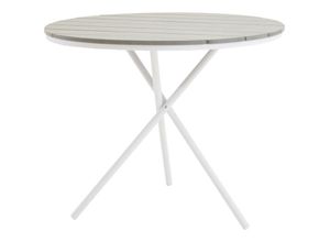 7350107082342 - Ebuy24 - Parma Cafétisch Ø90cm grau-weiß - Grau