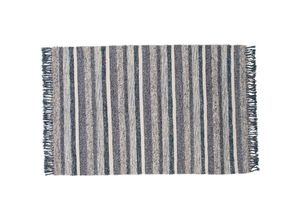 7350107086272 - Agra Teppich 240x170 cm Wolle blau grau