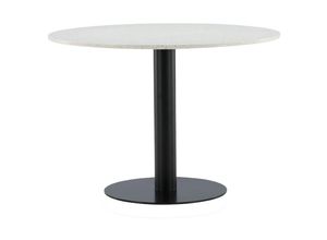 7350107087156 - Razzia Esstisch Ø106cm Terrazzo weiß