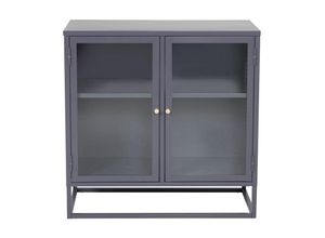 7350107087866 - Ebuy24 - Bakal Sideboard 2 Glastüren 2 Ablagen hellgrau - Hellgrau