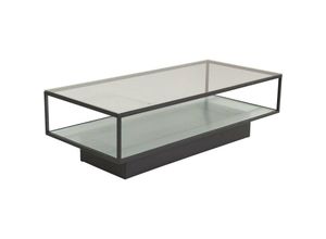 7350107088504 - Furniture Fashion - Couchtisch aus Glas und Stahl Maglehem