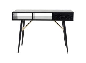 7350107089204 - Ebuy24 - GoldDesk Schreibtisch mit Ablage und Schublade 110x60 cm schwarz