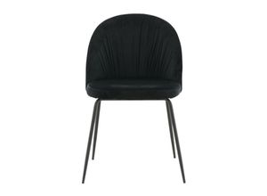 7350107089464 - Ebuy24 - Wrinkles Esszimmerstuhl Velour schwarz
