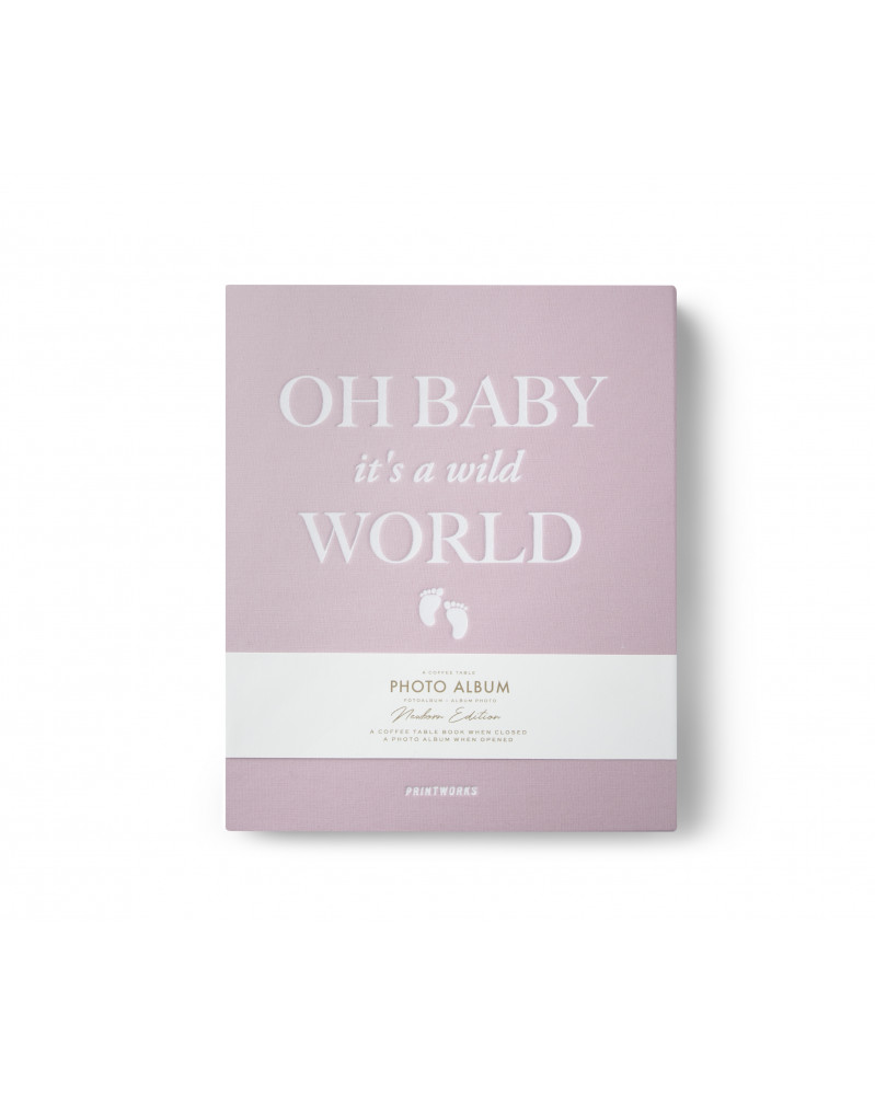 7350108172493 - Fotoalbum - Baby its a wild world (pink)