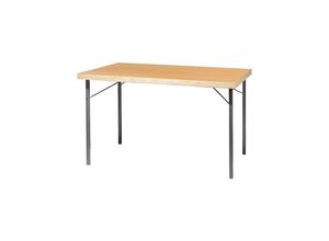 7350113690159 - Klapptisch Gestell Metall alusilber BxT 1200 x 800 mm Laminatplatte kaiserkraft