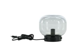 7350118418482 - Venture Home - Tischlampe aus Stahl und Rauchglas Bollonelie