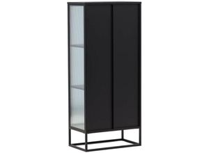 7350118419540 - Ebuy24 - Garis Vitrinenschrank 2 Glastüren schwarz