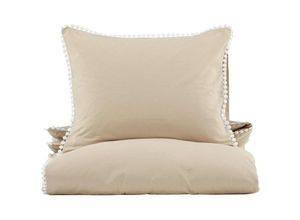 7350133235125 - Ebuy24 - Livia Bettwäsche 1 Sätze 200x150cm beige weiß - Beige