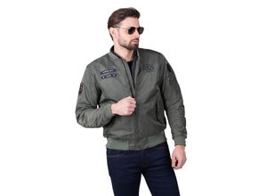 7350144733047 - Ride&Sons Motorradjacke Ride & Sons Rebel Olivgrün