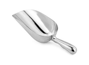 7354185218754 - Sollbry Einteiliger Eismehl-Hilfslöffel aus Aluminiumguss mit rundem Boden 90 g Silber