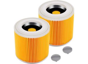 7354185239384 - 2er-Pack Kartuschenfilter für Kärcher WD3 Premium WD2 WD3 WD3P MV2 MV3 – WD3-Filter – Ersatzfilter für Kärcher Staubsauger 6414-5520 64145520