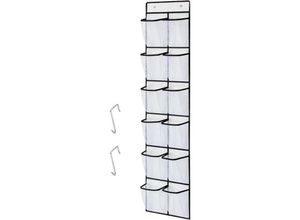 7354185276600 - Sollbry Hängende Aufbewahrungstasche Schuh-Organizer mit 12 Taschen zum Aufhängen an der Tür wandmontiertes Aufbewahrungs-Wand-Organizer-Regal mit