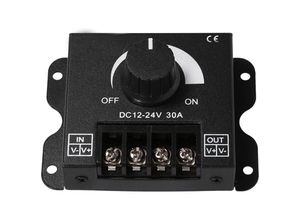 7354185288009 - Sollbry - 12 v LED-Lichtdimmer LED-Schalter Dimmer-Controller manueller Betrieb 12 V-24 v 30 a Helligkeits- und Farbtemperaturregelung für die