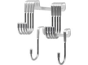 7354185300367 - Sollbry - Duschhaken 5 Stück 65 x 75 cm Doppeltürhaken Duschkabinen-Wandhaken für Badezimmerhandtücher