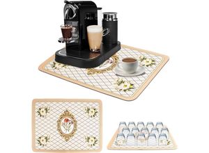 7354185313398 - Sollbry - Abtropfmatte für Geschirr schnell trocknend super saugfähig saugfähige Abtropfmatte für Kaffeemaschine Küche Theke Bar 40 x 50 cm