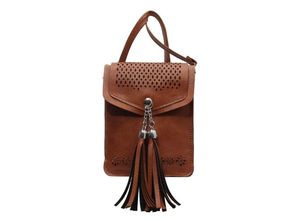 7354185315699 - Sollbry - Damen-Umhängetasche Damen-Mini-Handytasche tragbare Damen-Umhängetasche Damen-Umhängetasche aus Synthetik mit Quasten längenverstellbar