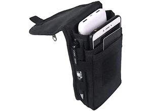 7354185319017 - Sollbry - Gürteltasche Handy-Holster große Smartphone-Tasche Herren-Gürteltasche Mehrzweck-Utility-Tasche Hüfttasche Schwarz