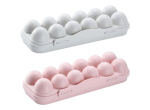 7354185322161 - Sollbry - Eier-Aufbewahrungsbox mit Deckel 2 Stück Kunststoff-Eierbox mit Deckel Kunststoff-Eierboxen Kunststoff-Eier-Aufbewahrungsboxen für