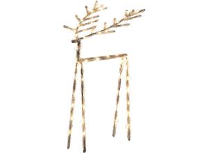 7391482015891 - Star Trading - LED-Acryl-Design-Rentier Icy Deer 60 warm white led ca 40 x 25 cm mit Trafo