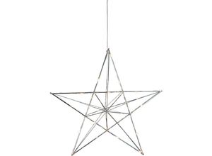 7391482016508 - 690-72 Weihnachtsdekoration stern line led 20X0064W Stahl Kunststoff chrom L38cm B11cm H36cm - Star Trading