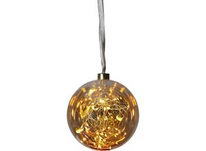 7391482021847 - Star Trading - Best Season 457-76Glow Glaskugel mit 40 led Durchmesser circa 15 cm warmweiß amber 15 x 15 x 16 cm