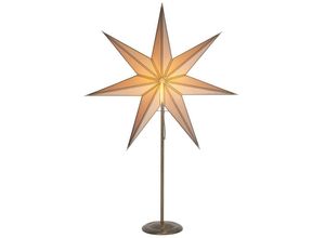 7391482024367 - Best Season - Star Trading Stehleuchte Nicolas in Beige und Messing E14 900mm - beige