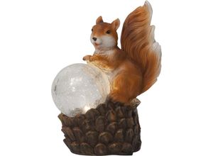 7391482028013 - Star Trading - LED-Solar-Figur Squirrel braunes Eichhörnchen