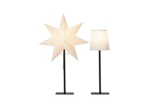 7391482029683 - STAR Trading 3tlg Set Standleuchte Combi in Weiß - (B)35 x (H)55 cm