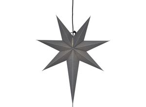 7391482032348 - Star Trading Weihnachtsstern Ozen von Star Trading 3D Papierstern Weihnachten in Grau Dekostern zum Aufhängen mit Kabel E14 Fassung B 55 cm H65 cm