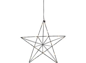 7391482038005 - 690-75 Weihnachtsdekoration stern line led 20X0064W Stahl schwarz L38cm B10cm H36cm - Star Trading