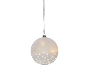 7391482038449 - Star Trading - Best Season Glow led Glaskugel Glas Gefrostet ca 20 cm ø