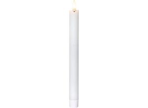 7391482040824 - 063-31 Weihnachtsdekoration led-kerze flamme led 4X003W Wachs weiss H285cm Ø21cm mit Schalter ein aus - Star Trading