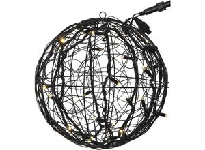 7391482042057 - Star Trading - led Kugel 35 cm für LED-Beleuchtungs-System von Deko-Leuchtkugel schwarz für außen Weihnachtsbeleuchtung warmweiß IP44