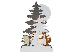 7391482048318 - Star Trading LED Weihnachtsdeko Forest Friends von Star Trading Weihnachtsmotive aus Holz mit Beleuchtung und Timer warmweiß batteriebetrieben Höhe 44 cm