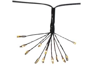 7391482050038 - Led Solar Lichterkette Firework Solar in Schwarz 8-flammig IP44 - Schwarz - Star Trading