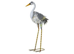 7391482056283 - LED-Solar-Figur heron warmweiß Höhe ca 55cm Gartenfigur Fischreiher Dämmerungssensor - Star Trading