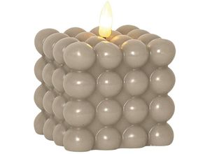 7391482059338 - Star Trading - led Bubble Stumpenkerze Flamme Dot in Beige