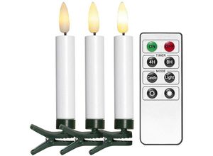 7391482061225 - Star Trading - LED-Schaftkerzen Flamme 10-teilig