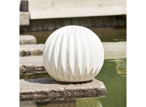 7391482068750 - LED-Terrassenleuchte Sandy Ø 30 cm weiß Kunststoff Batterie