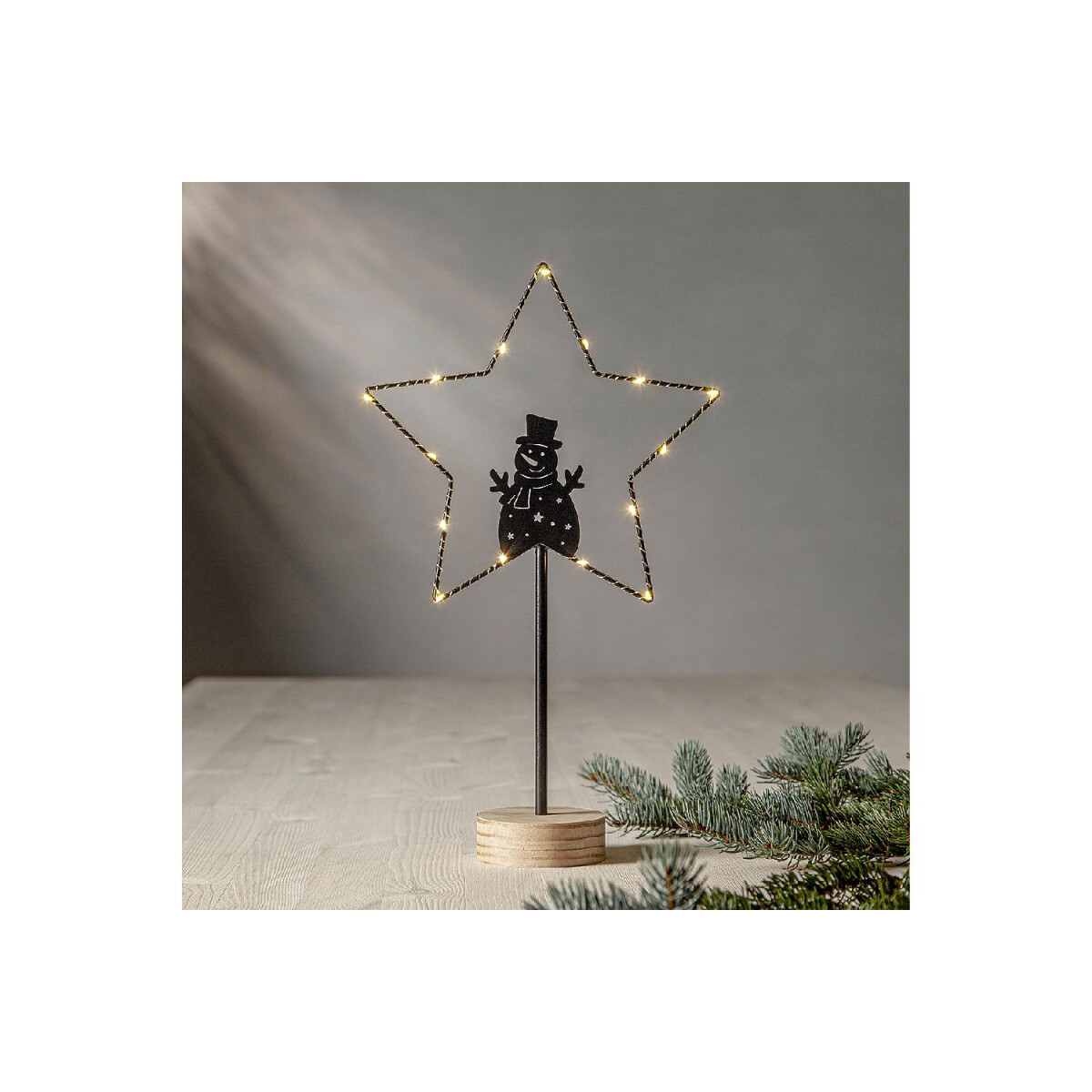 7391482070746 - Star Trading - led Standleuchte Glima Schneemann in Stern