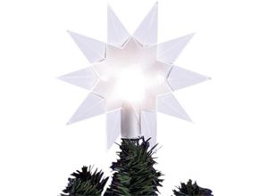 7391482089960 - Star Trading 089-96 Weihnachtsdekoration AUFSATZ STERN TOPSY Kunststoff transparent L14cm B4cm H14cm