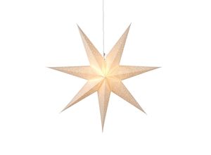 7391482231215 - Star Trading Deutschland Gmbh - Weihnachtsstern Sensy von Star Trading 3D Papierstern Weihnachten in Weiß Dekostern zum Aufhängen mit Kabel E14