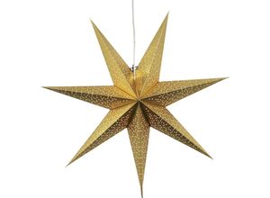 7391482231536 - Star Trading - Best Season Papierstern Dot 70 circa 70 x 70 cm inklusive Kabel  gold 231-53