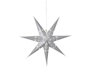 7391482236081 - Star Trading - Best Season PapiersternMetasol Durchmesser 70 cm inklusive Kabel Vierfarb-Karton silber 236-08