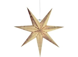 7391482236708 - Star Trading - Papierstern mit Licht Antique 60x60 cm1 St